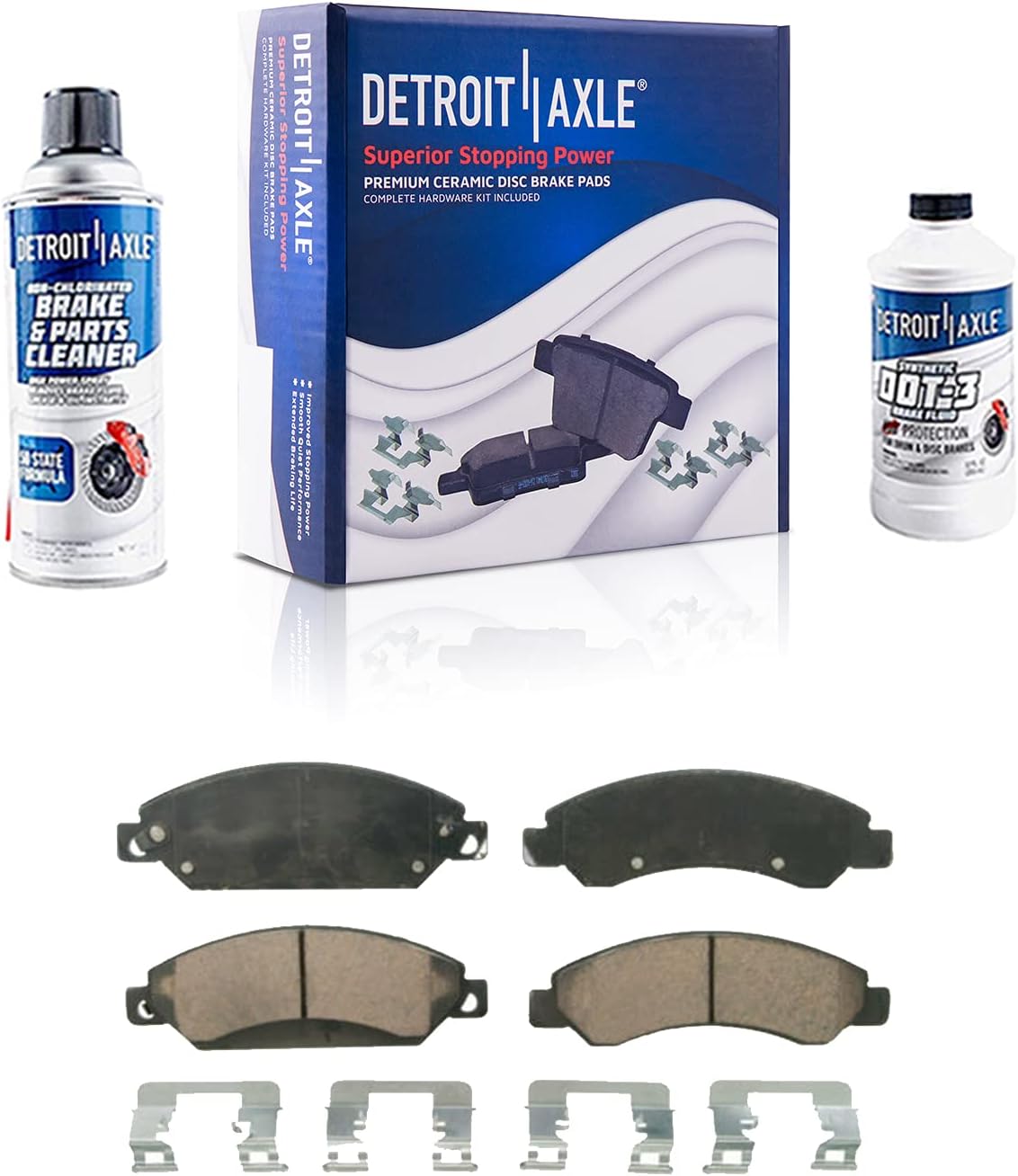 6 Lug Front Drilled Slotted Disc Rotors Ceramic Brake Pads 6pc Set M502