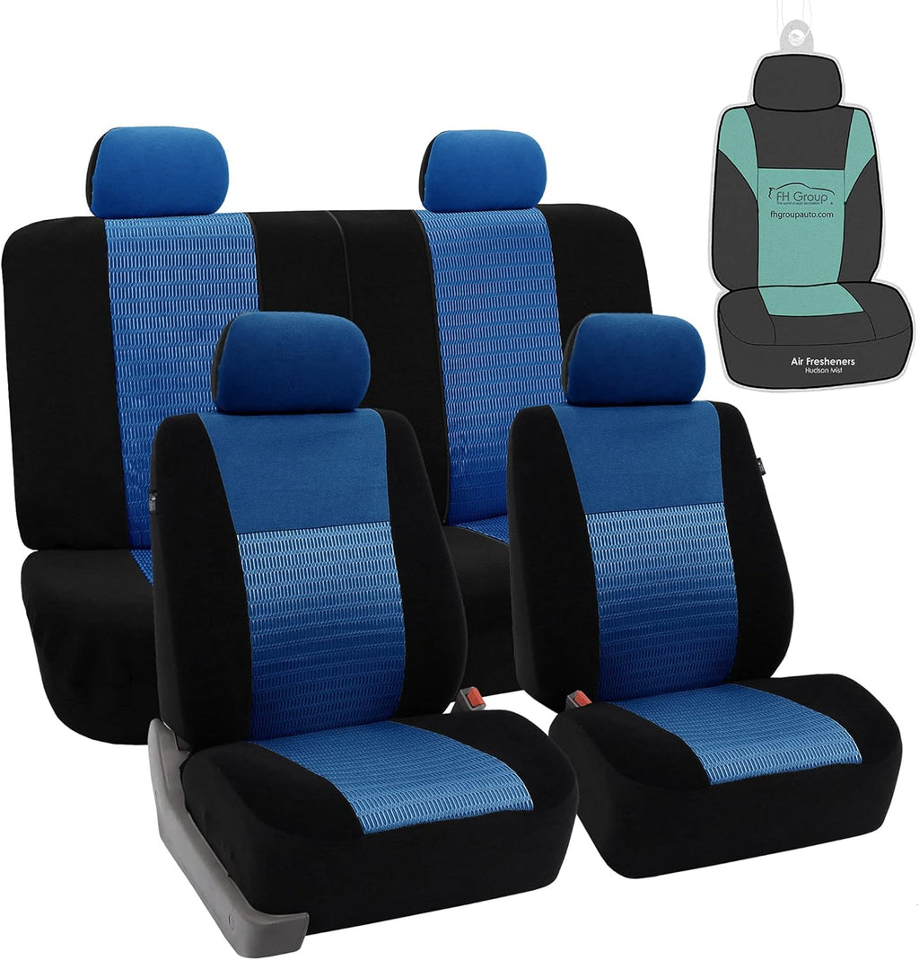 Blue/Black Full Set Car Seat Covers A39617
