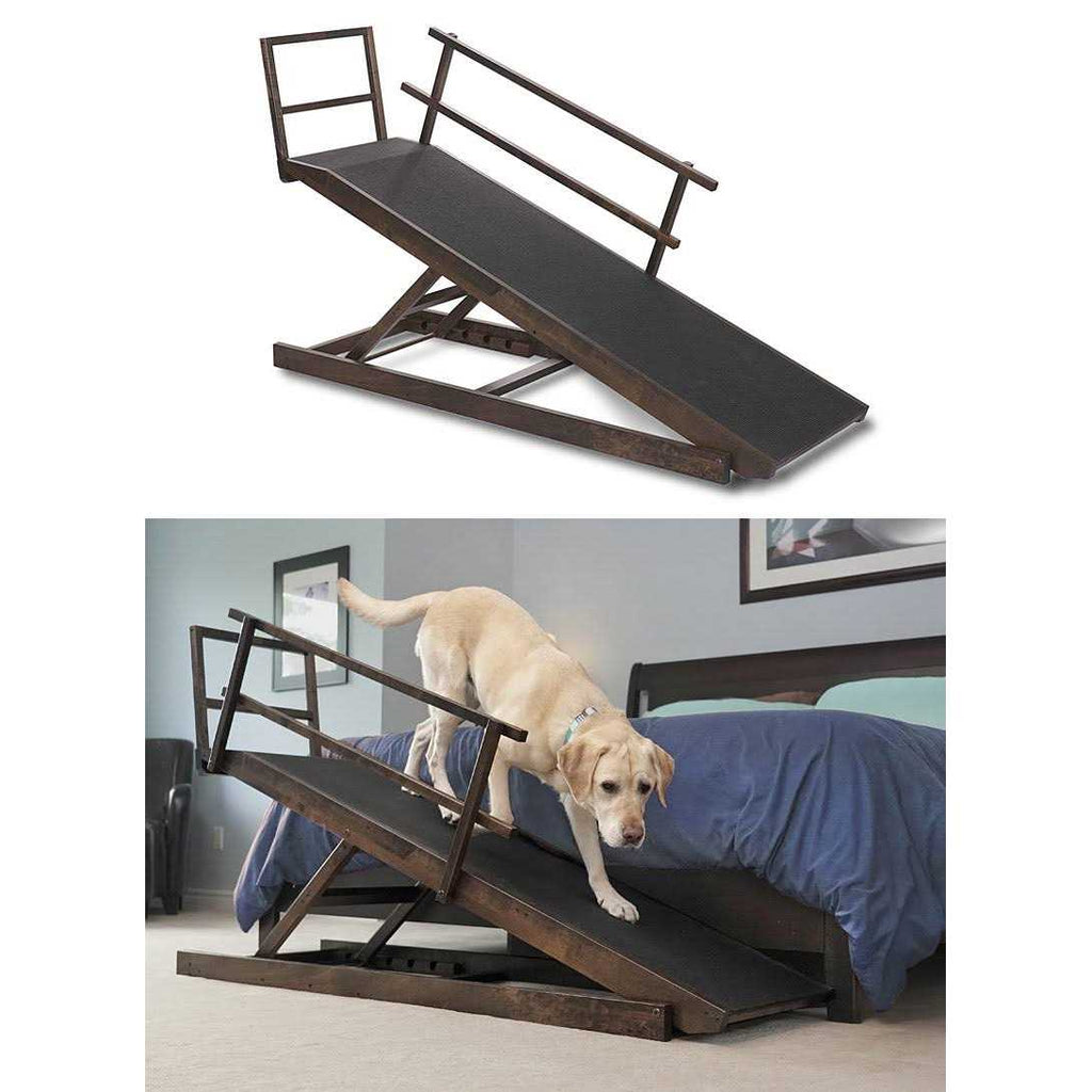 Large Adjustable Height Dog Bed Ramp F607718