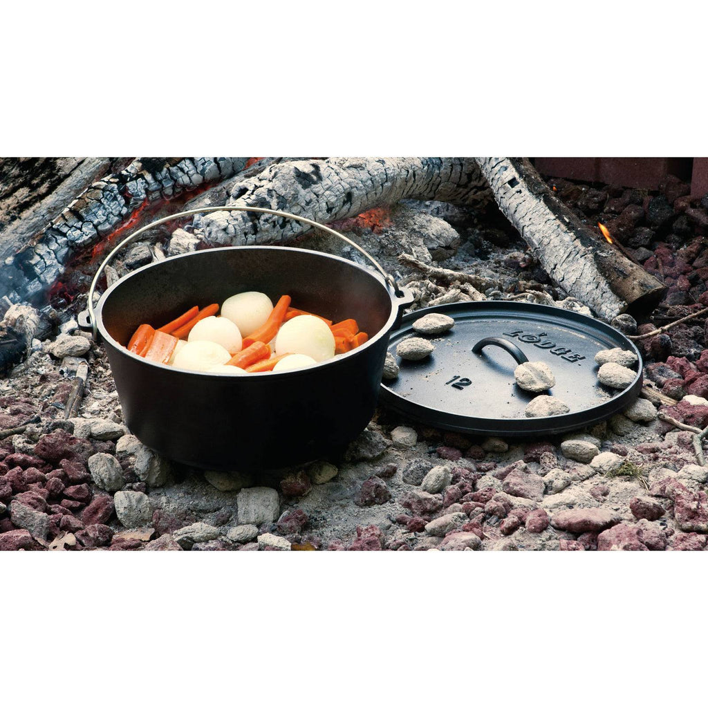 Black 8 qt Cast Iron Dutch Oven U865448