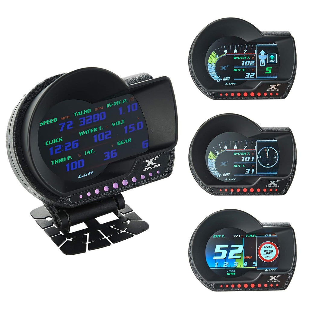 Multifunctional OBD2 Gauge Heads Up Display Scanning Tool M266