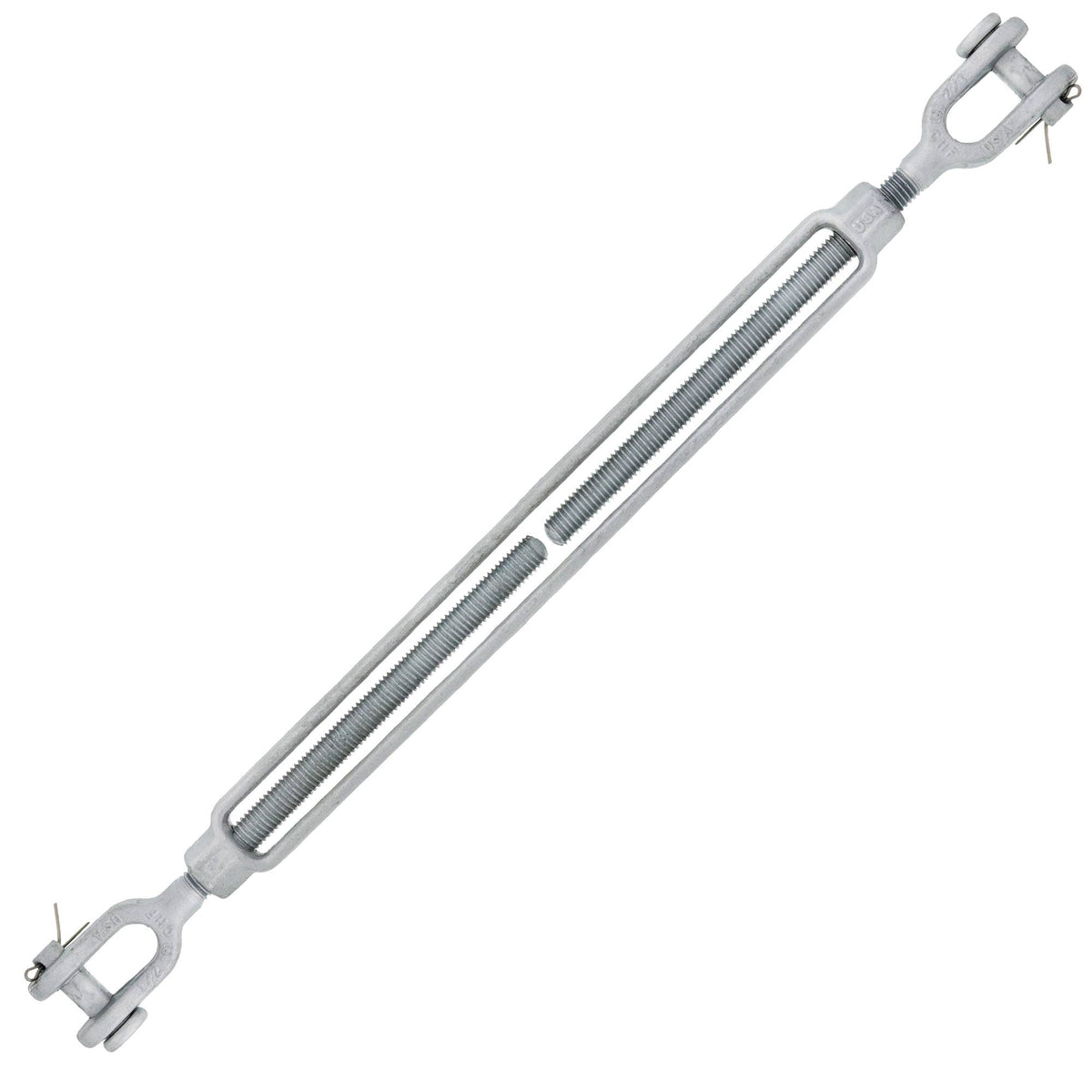 1/2 x 12 Hot Dip Galvanized Jaw x Jaw Turnbuckle C180