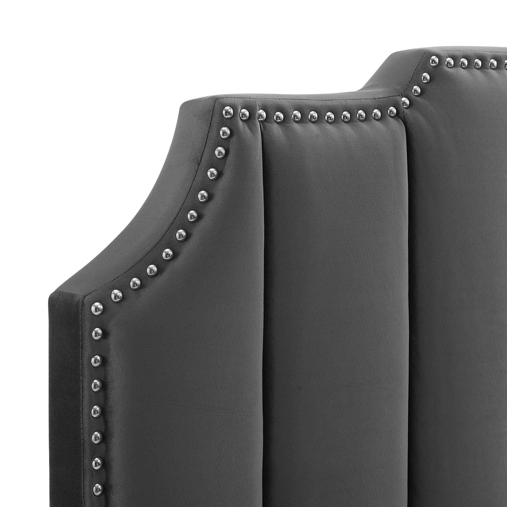 Pink Velvet King/California King Headboard X4447