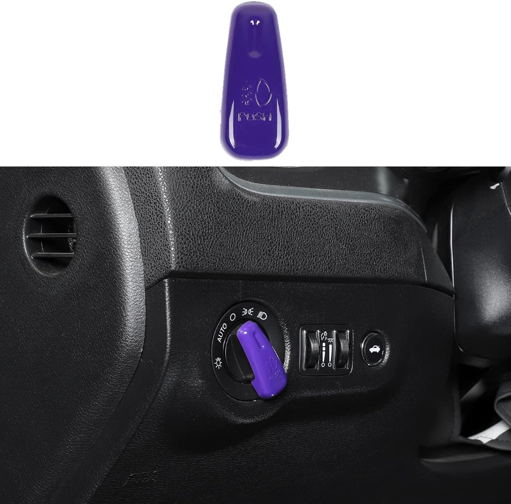 Headlight Control Switch Knob Cover Trim (Red) J3035