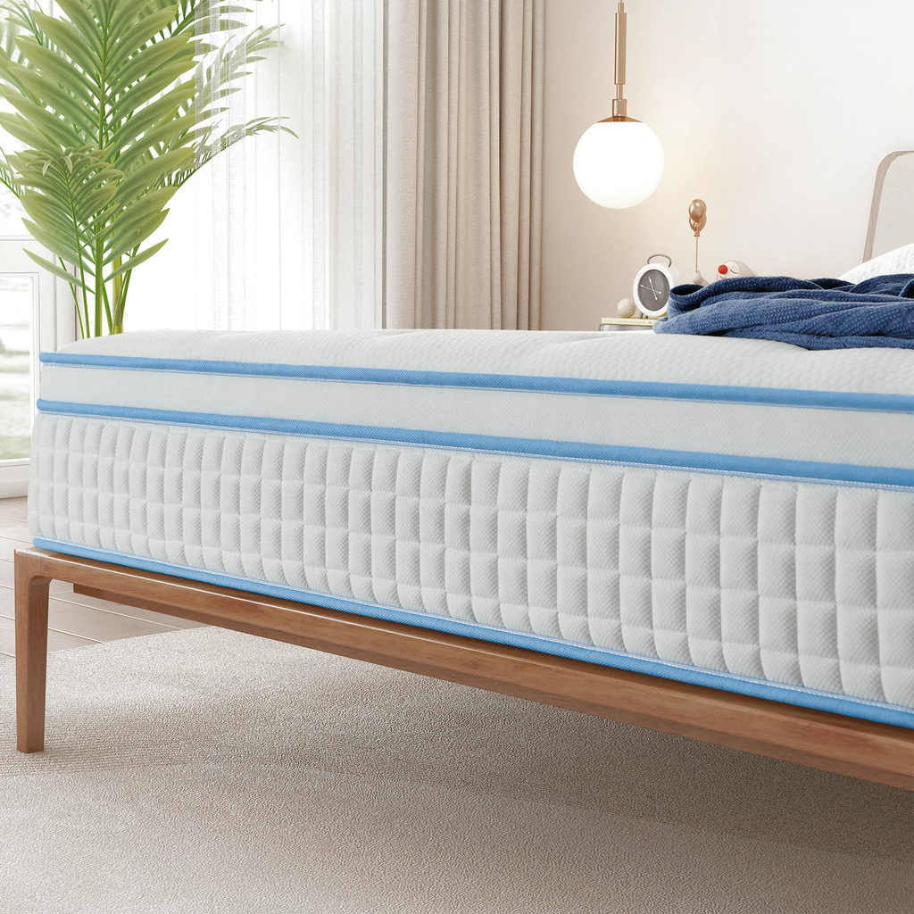 Queen 14 Inch Hybrid Gel Memory Foam Pocket Innerspring Mattress O7322