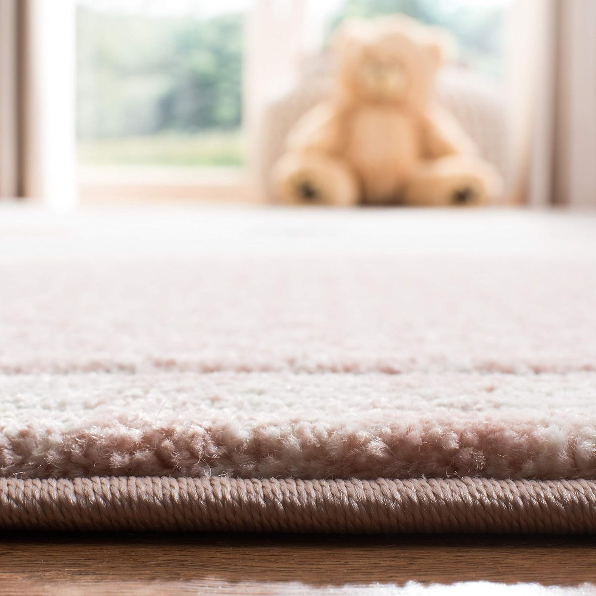 2'3" x 12' Pink & Grey Cat Design Runner Rug P367115