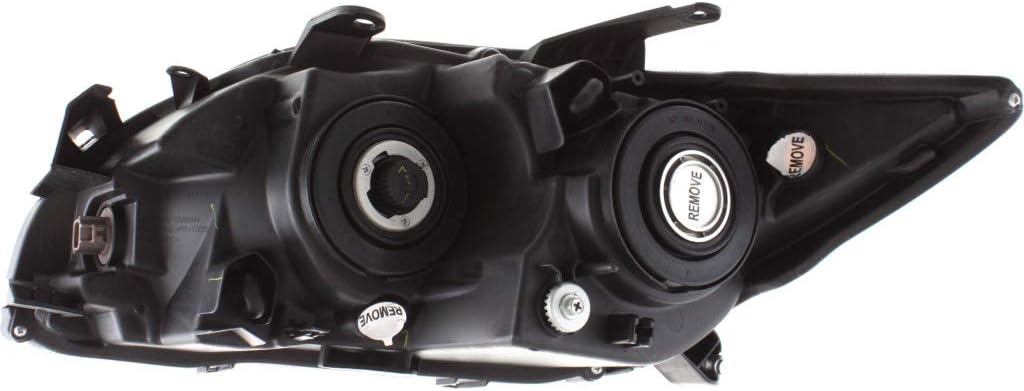 Passenger Side Head Light Assembly Black Housing F99532
