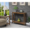Barnwood/Black Console Table L988