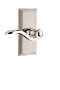 Polished Nickel Carre Plate Dummy with Lever P21074