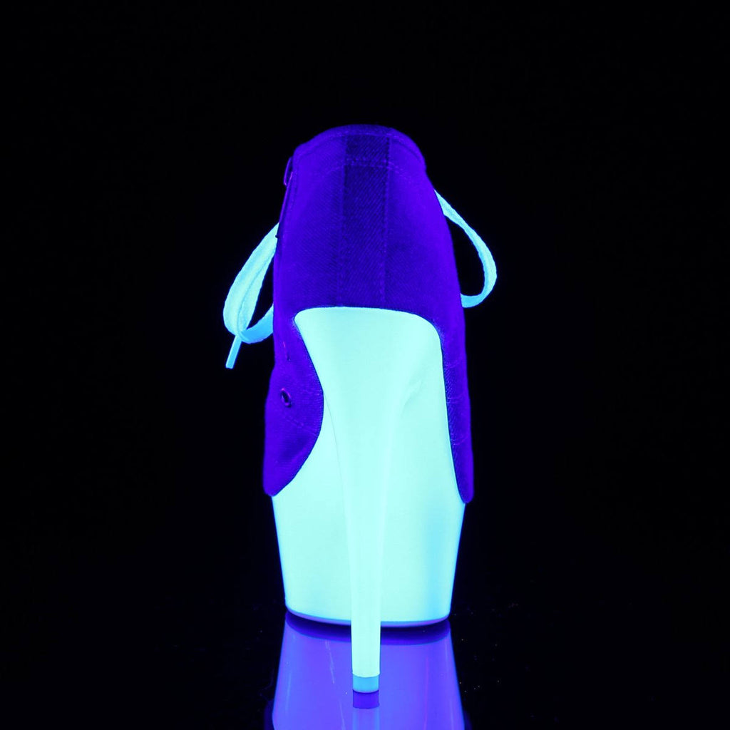 White Canvas Neon White Shoes P85698