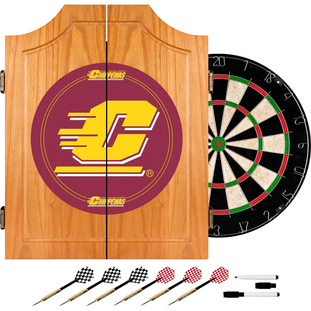 Wood Dart Cabinet Set Y30741