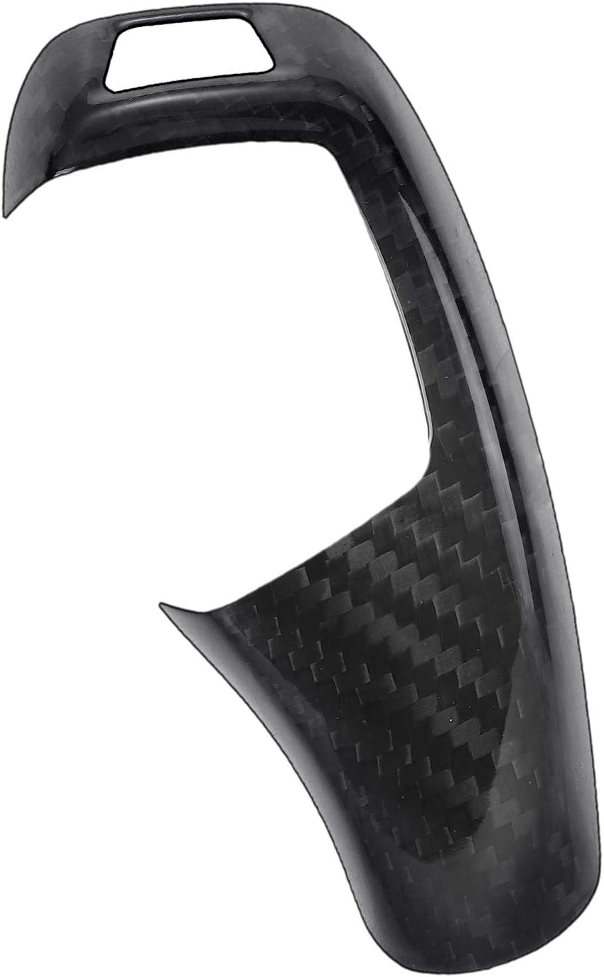 Carbon Fiber Gear Head Cap Sticker Interior Accessories (Black) Pack of 2 S545236