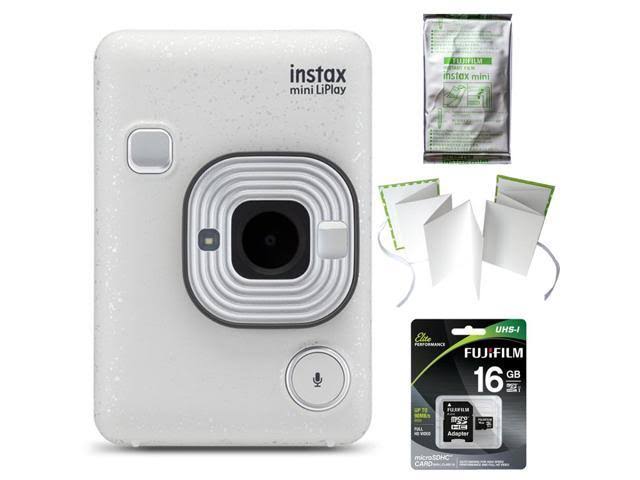 White Hybrid Instant Camera V1030