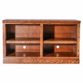Black Oak TV Cart with Open Shelves L671