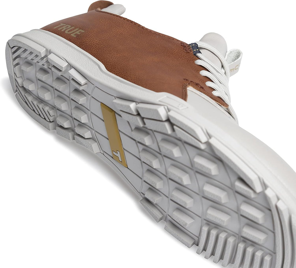 Soft White/Brown Golf Shoes H2732
