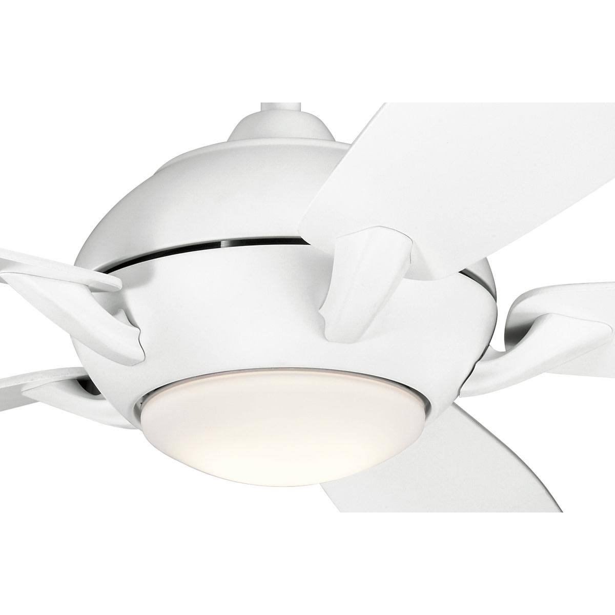 Brushed Stainless Steel LED Ceiling Fan O77205