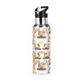 20 oz Insulated Stainless Steel Kids Water Bottle with Straw Lid J628
