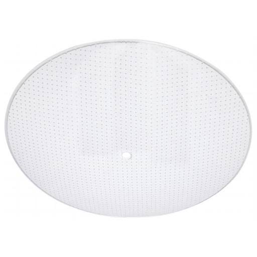 13 in. Clear Dot Glass Round Light Diffuser Case of 12 D3280