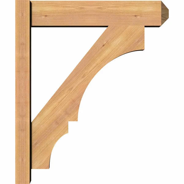 5 1/2x22W x 22x22D x 26x22H Western Red Cedar Craftsman Outlooker I564054