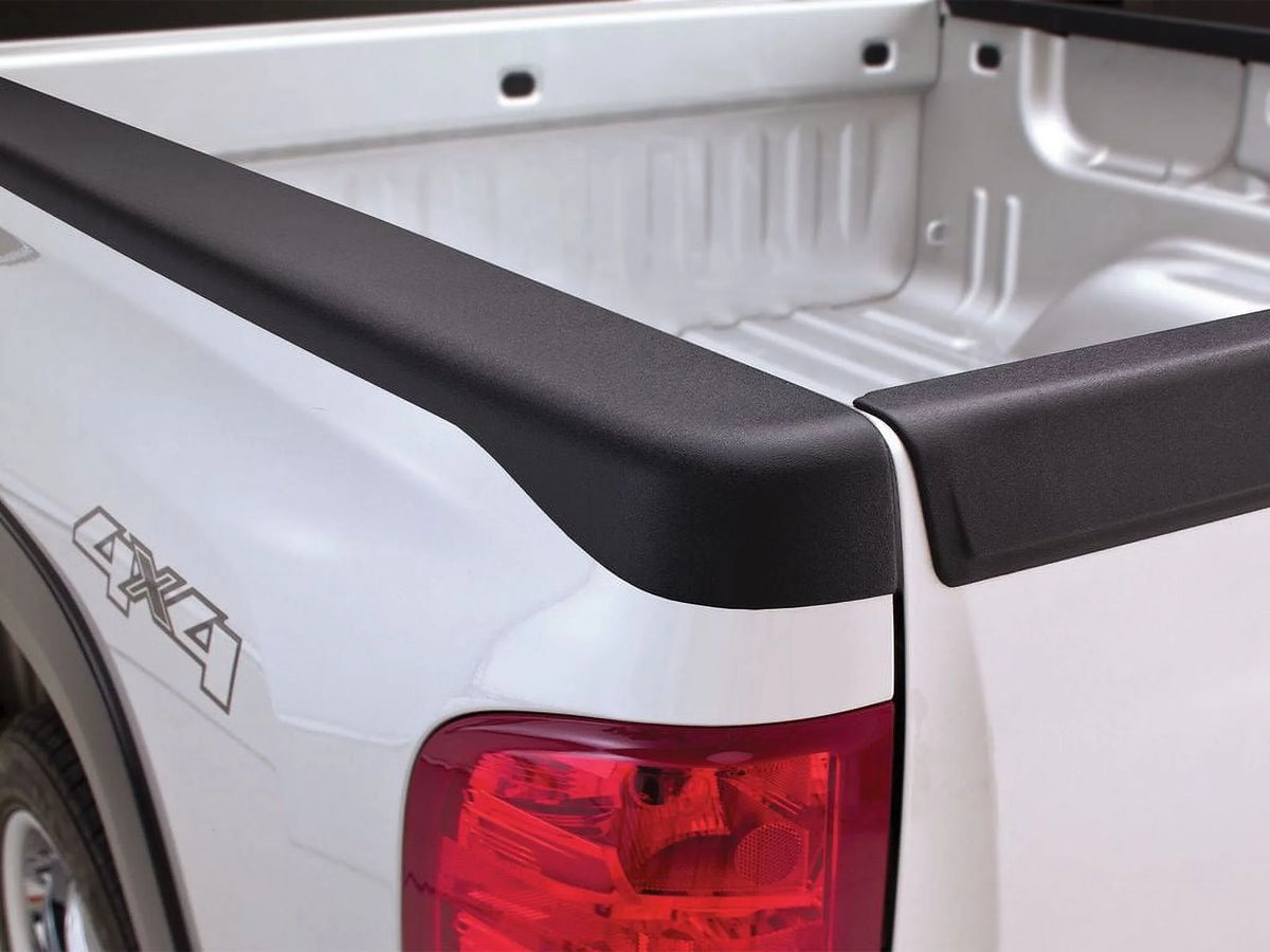 Black Smooth BedRail Caps with Stake Holes, 2-Pc Q1021