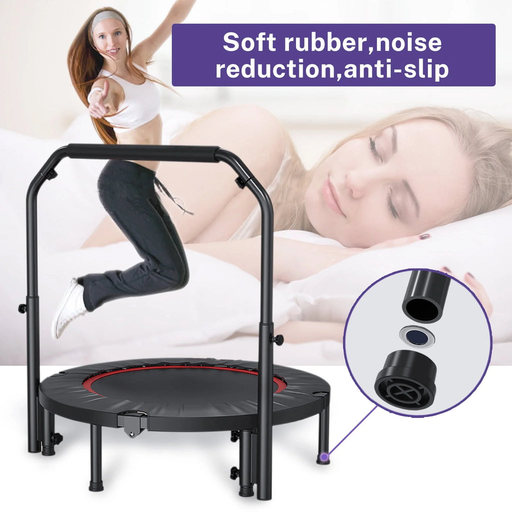 40 Fitness Mini Trampoline with Adjustable Handle J9838