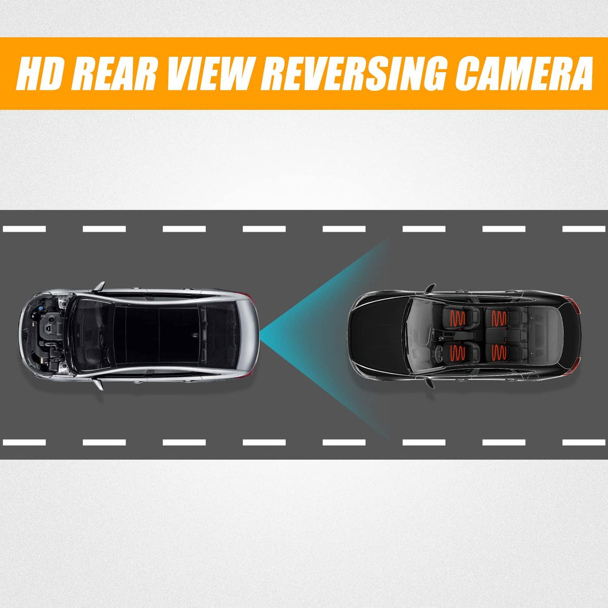 Rear View Backup Camera with Link Cable and Plug Compatible with 2011-2014 Hyundai Sonata Pack of 2 X8933