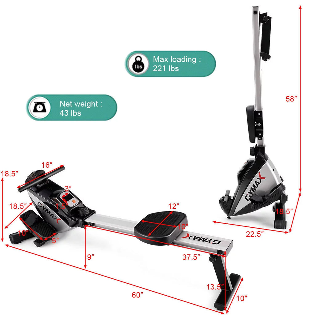 Folding Magnetic Rowing Machine V36072