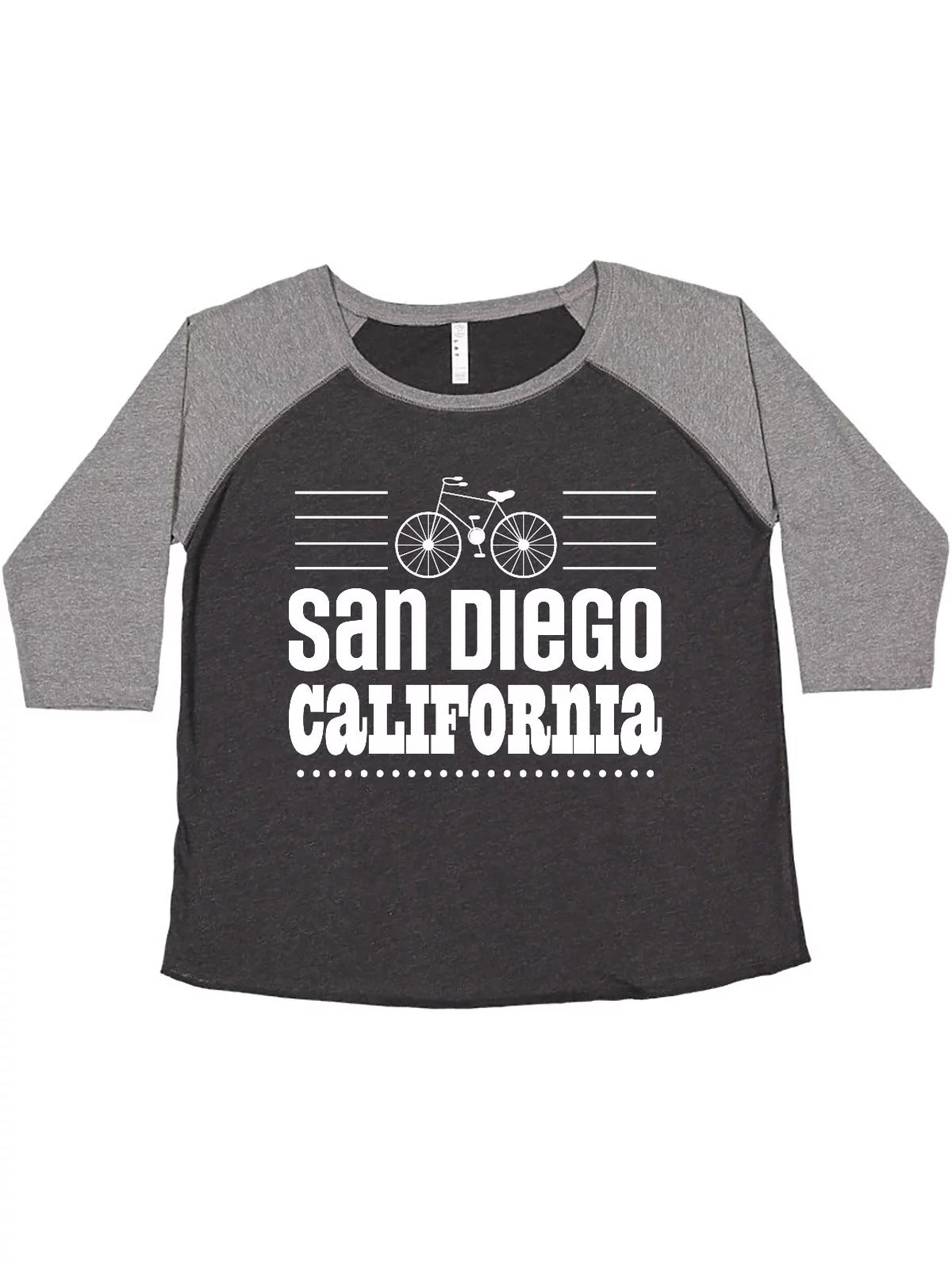 San Diego California Biking Green Women's Plus Size T-Shirt G10758