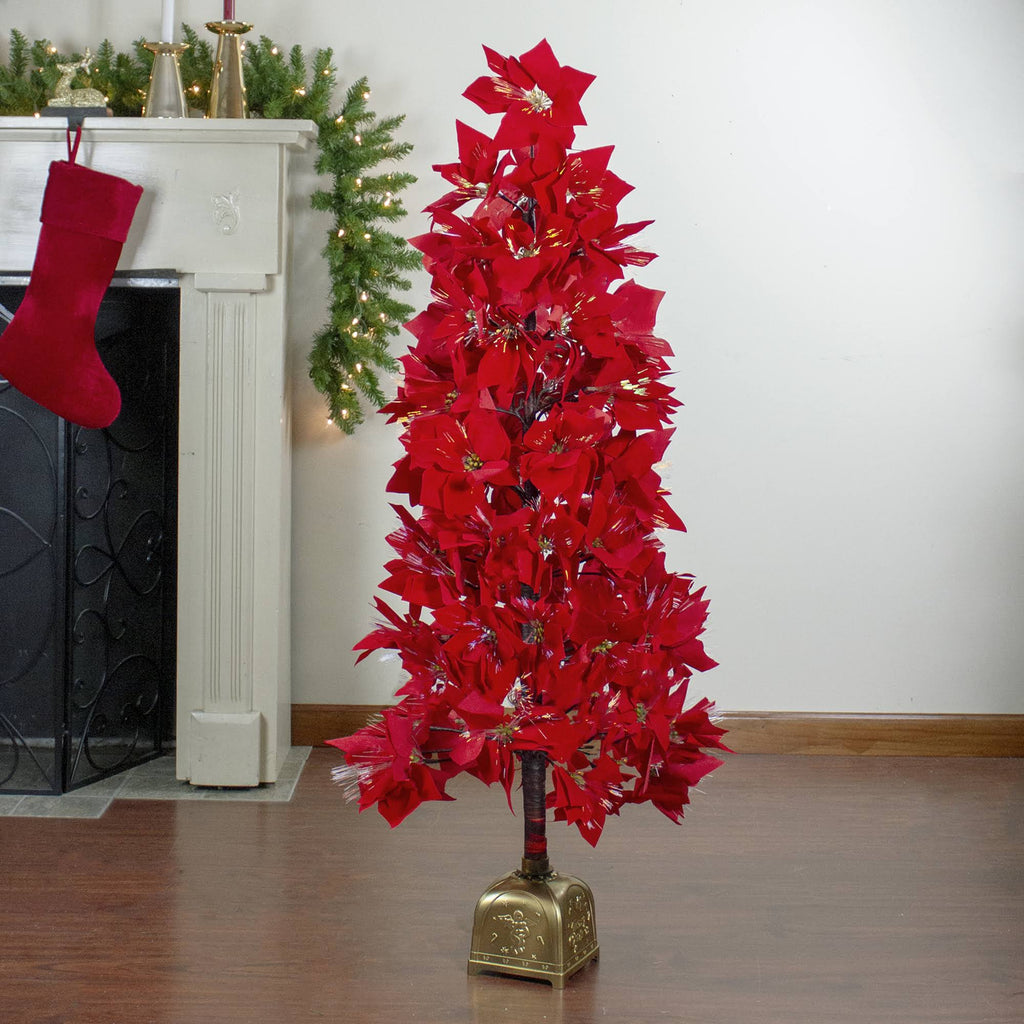 Red Poinsettia Christmas Tree N75224