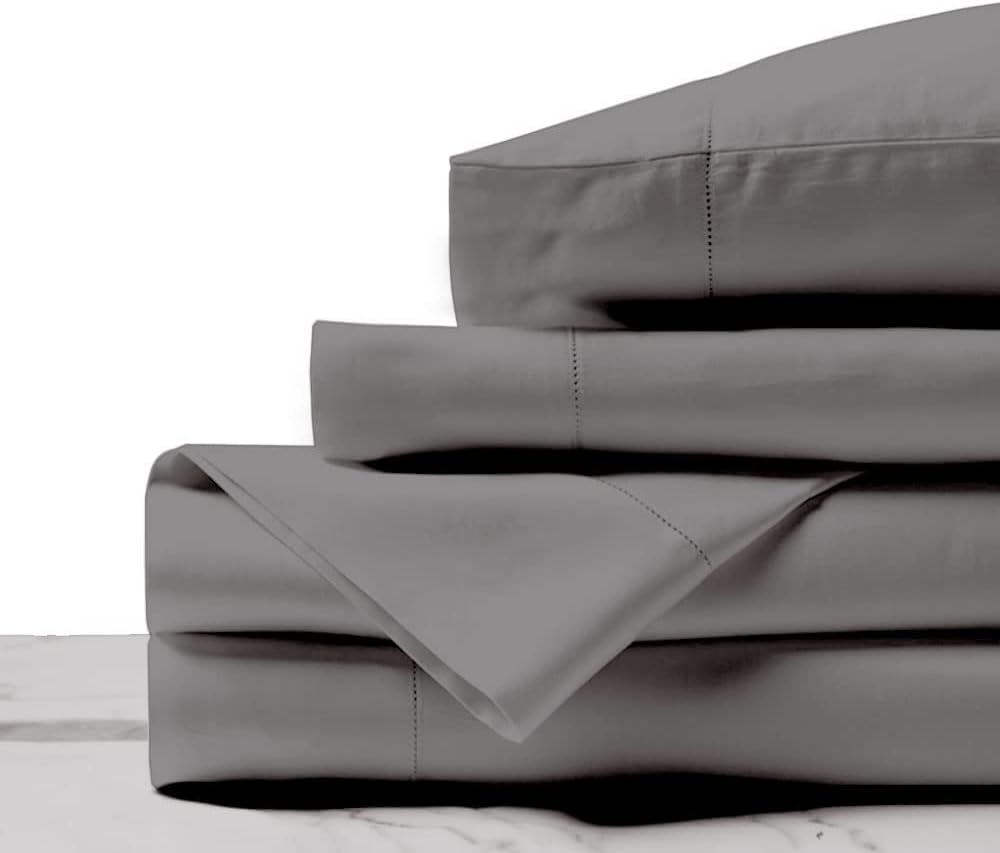 White Queen Size 600 Thread Count Egyptian Cotton 4 Piece Sheet Set K529099