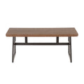 Black/Brown Metal and Wood Industrial Bench C843212
