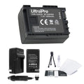 Replacement Battery with Rapid Travel Charger for Canon FS10 FS11 FS100 FS21 FS22 XA10 Y6666