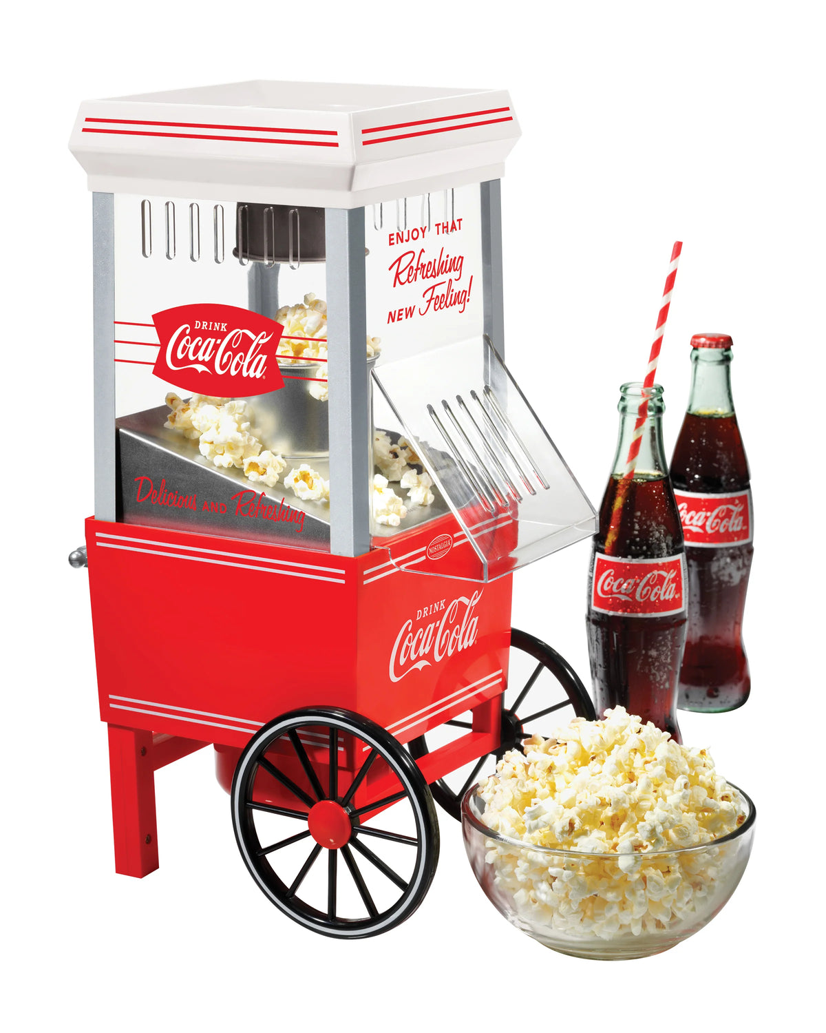 Coca-Cola 12-Cup Hot Air Popcorn Maker Z461