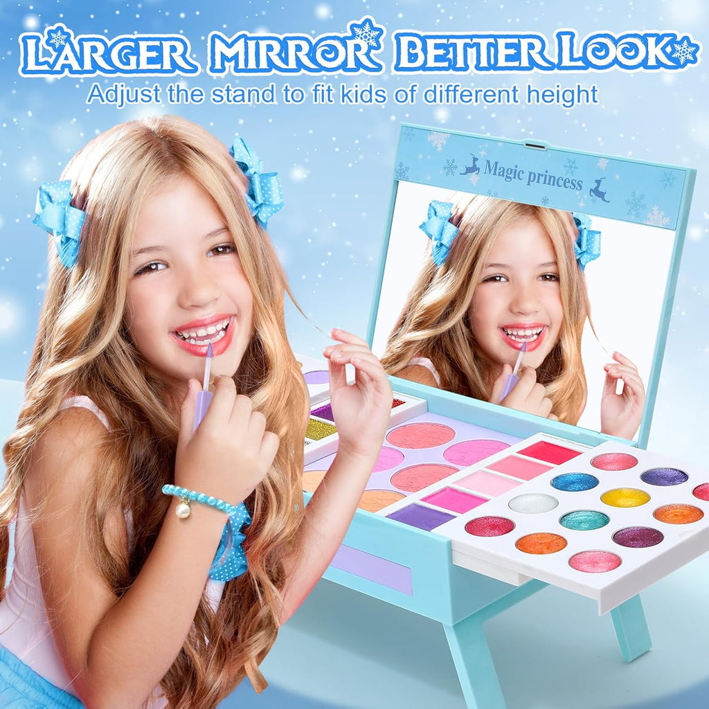 60pcs Princess Makeup Vanity Kit with Pretend Play Cosmetics D726