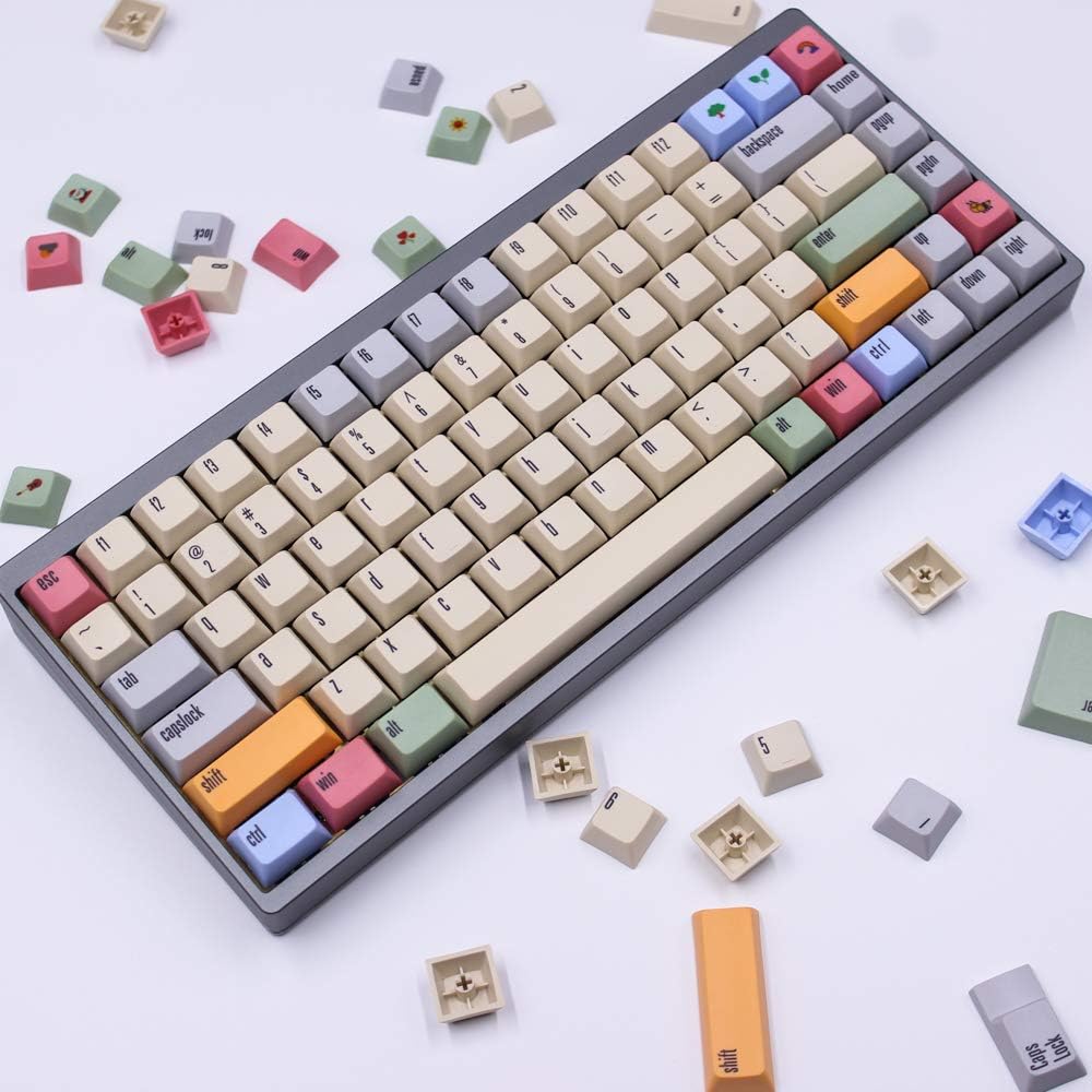 166 Keys Thick PBT Keycaps for MX Switch Mechanical Keyboard M59176