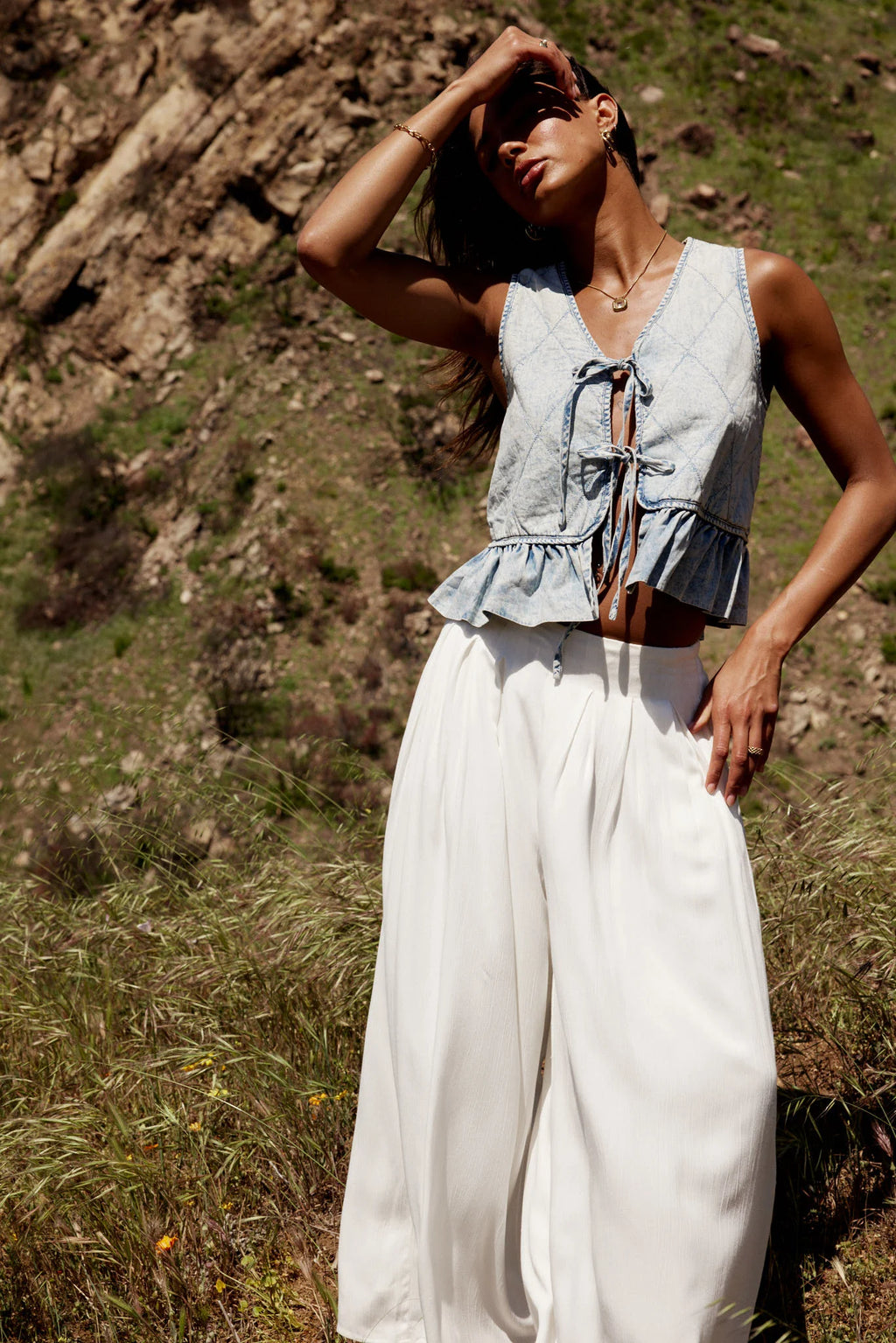Denim Vest W7494