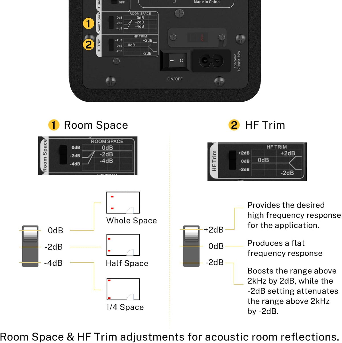 3 Near Field Studio Monitors with Bluetooth, 2-Pack G167