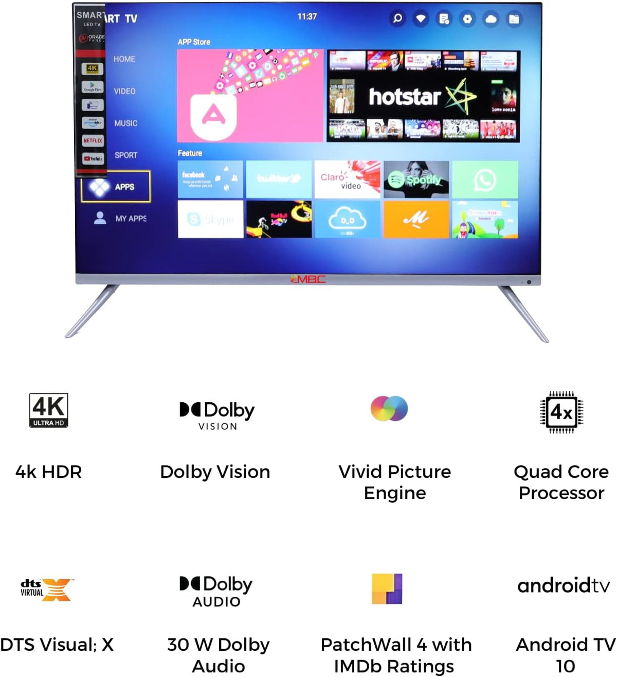 55 inches HD Smart LED TV Z6153