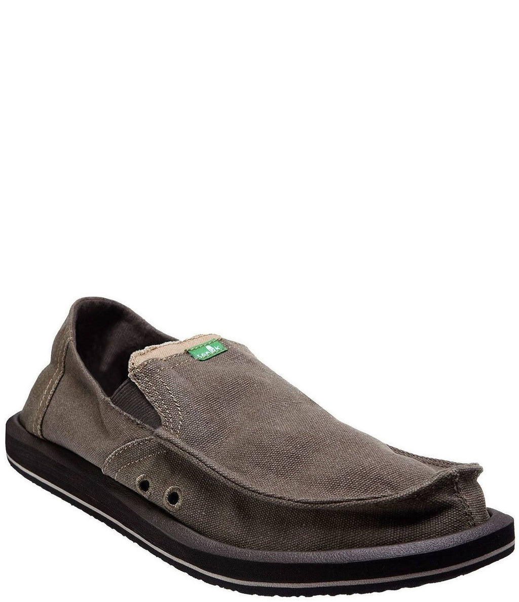 Brown Men&s Slip-On Shoes Y111875