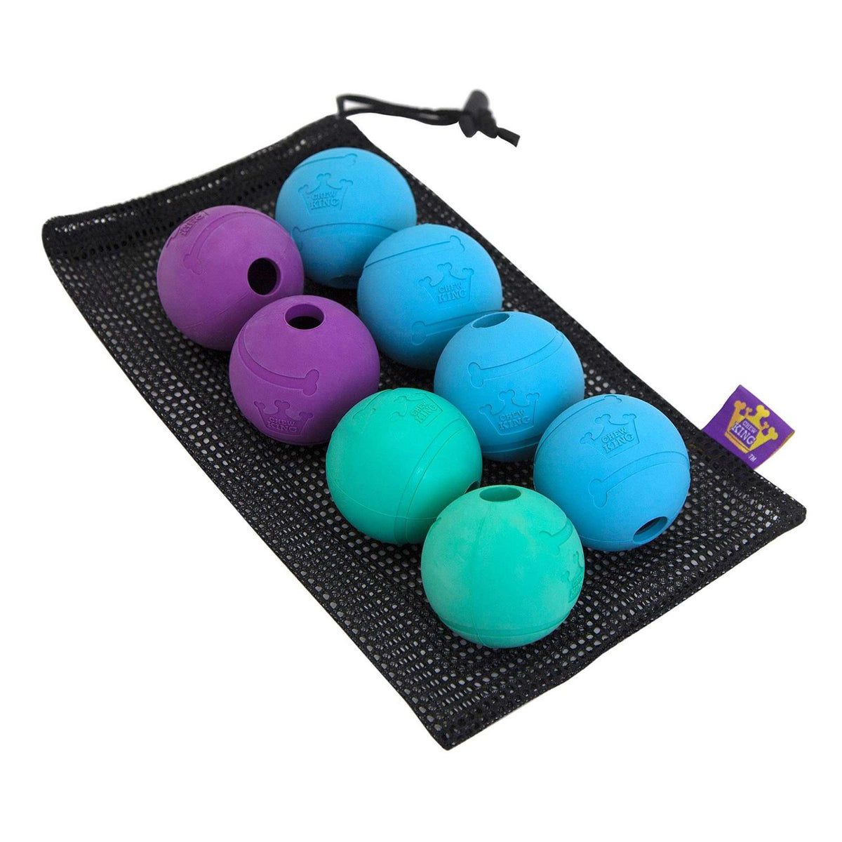 2.5 Durable Rubber Fetch Balls Dog Toy M788