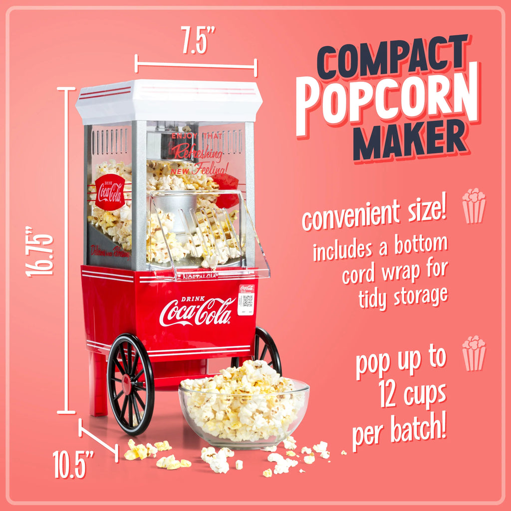 Coca-Cola 12-Cup Hot Air Popcorn Maker Z461