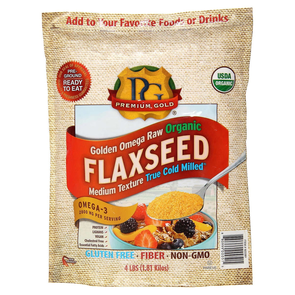Organic Golden Omega Medium Ground Flaxseed, 4lb. V538