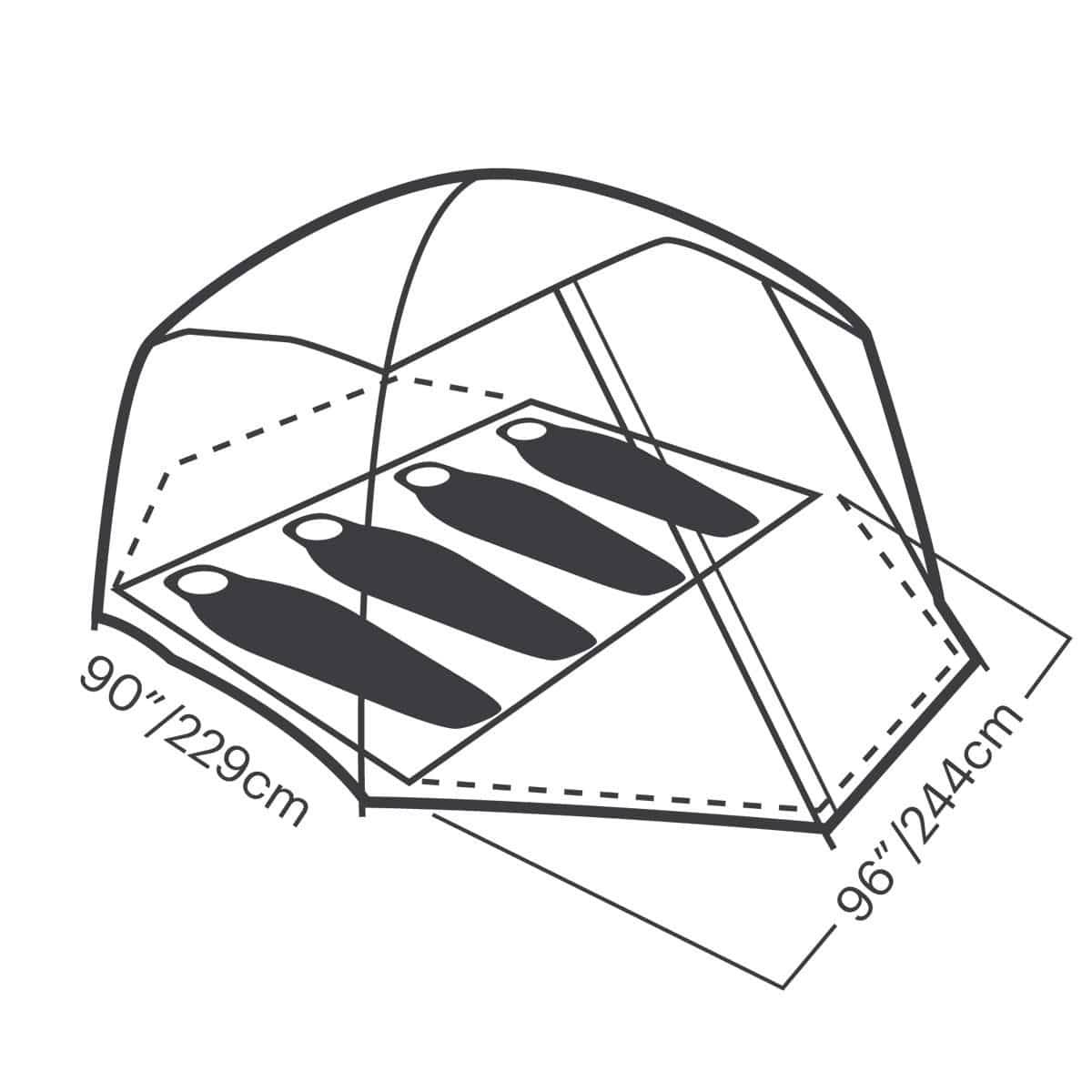 4 Person Tent T168300