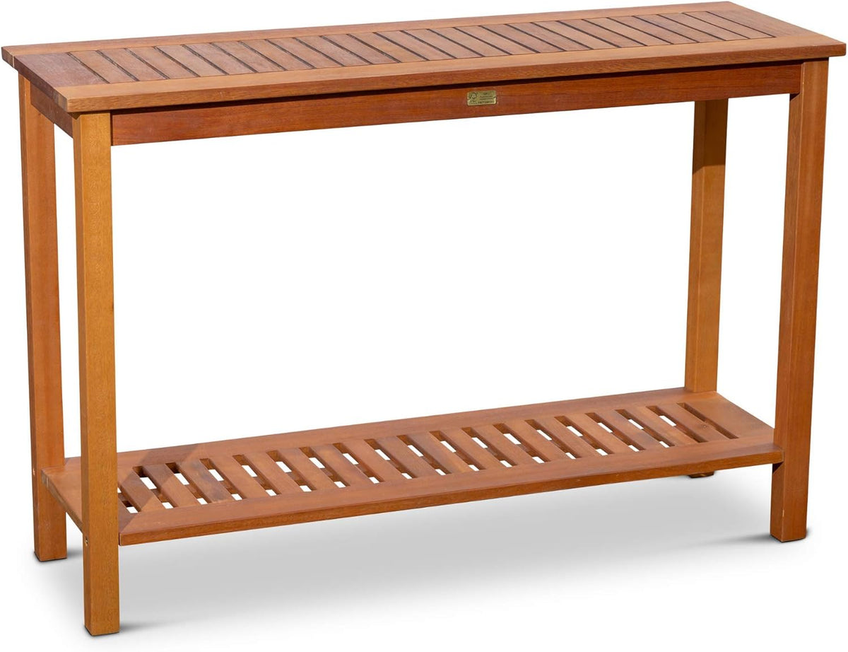 Driftwood Gray Eucalyptus Console Table L96885
