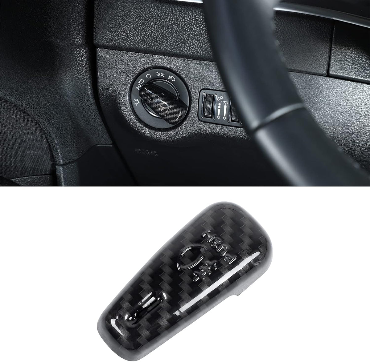 Headlight Control Switch Knob Cover Trim (Red) J3035