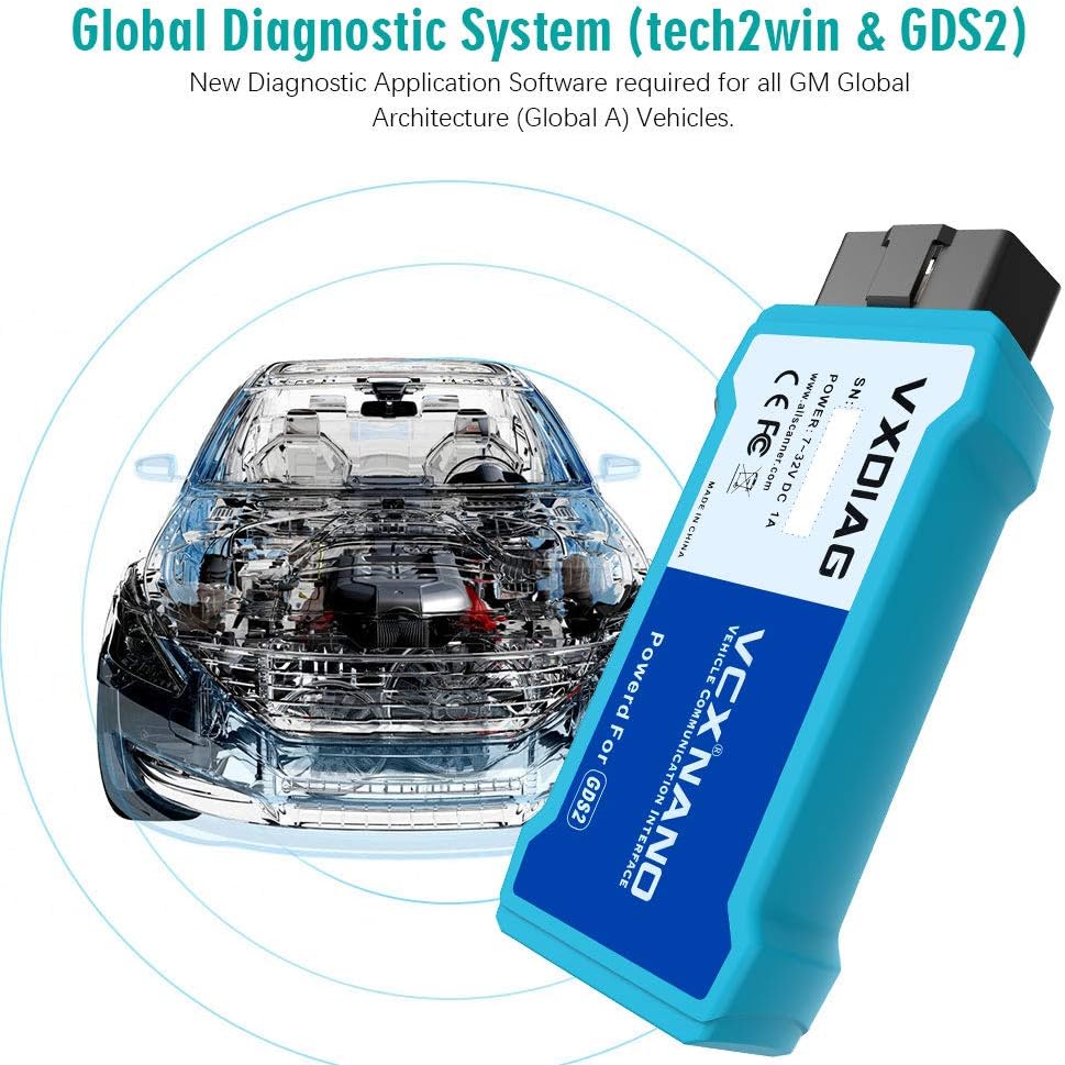VCX Nano GDS2 and Tech2Win Diagnostic Programming System for GM/Opel WiFi Version I76912