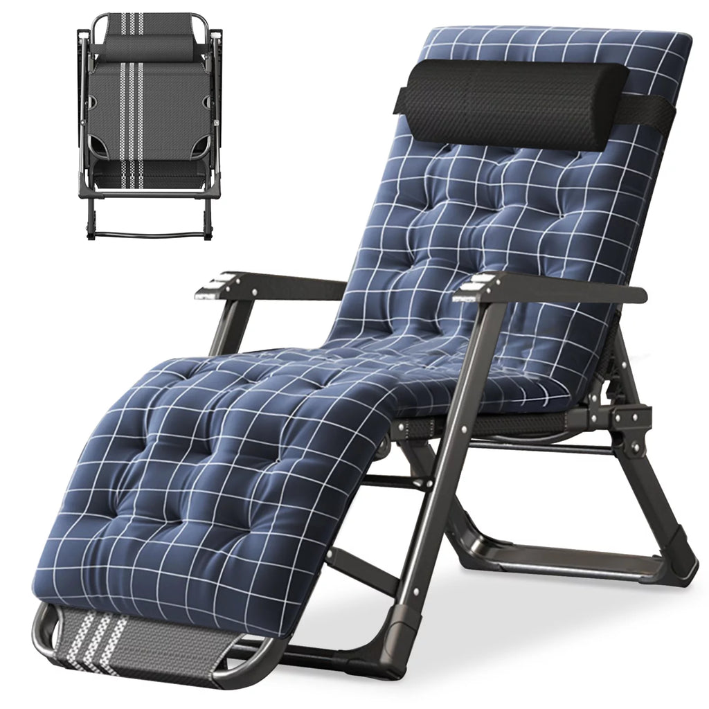 Zero Gravity Outdoor Folding Lounge Chair with Pillow V422