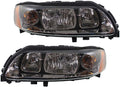 Headlight Pair for Volvo S60 2005-2009 with Bulbs Black Housing N46939