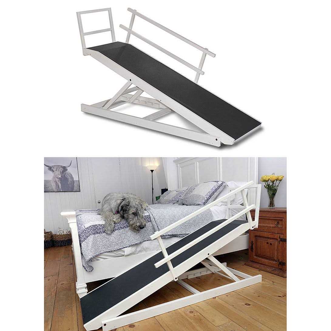 Large Adjustable Height Dog Bed Ramp F607718