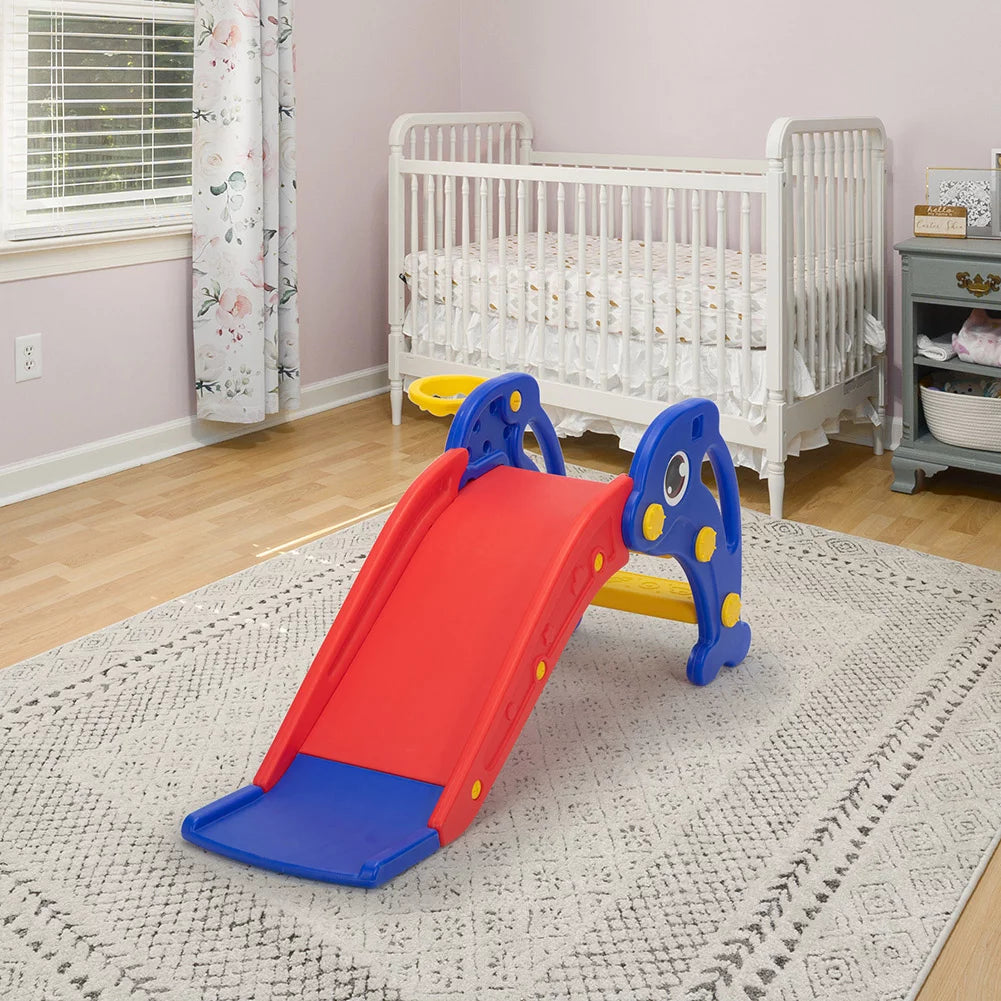 Toddler Slide with Basketball Hoop, Ball and Ladder C7900